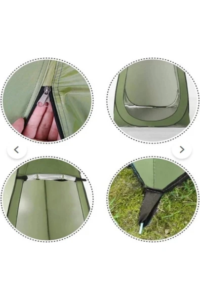 Kamp Plaj Duş Wc Otomatik Giyinme Çadırı 120X120×190 Portatif Çadır Giyinme Çadırı - Resim 4