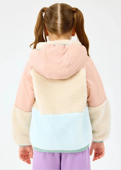 Skechers G Outdoor Fleece Full Zip Sherpa SK2520031-0136 Kız Çocuk Mont - Resim 3