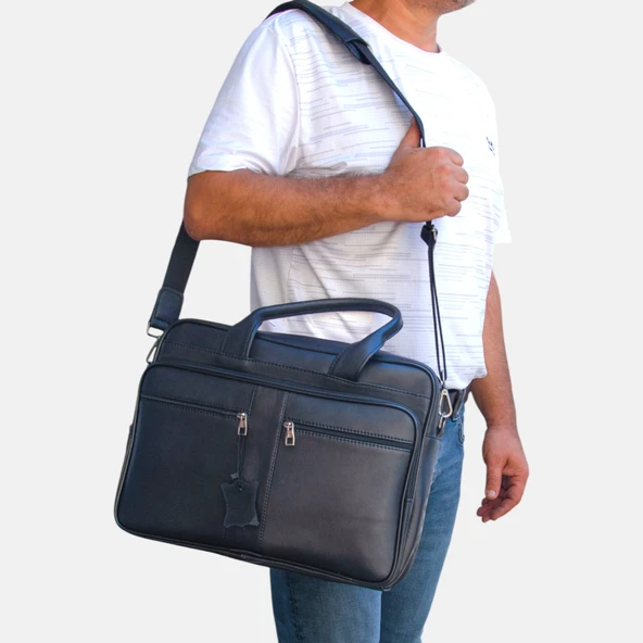 Lederax Hakiki Deri Evrak Çantası Laptop Çantası LD602 - 2