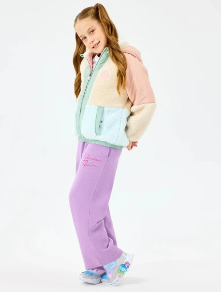 Skechers G Outdoor Fleece Full Zip Sherpa SK2520031-0136 Kız Çocuk Mont - Resim 4