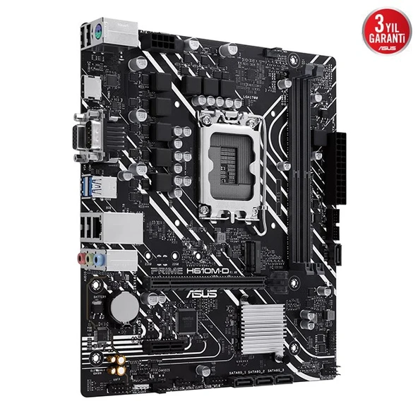 Asus Prime H610M-D D5 1700P Vga Hdmi - Resim 3