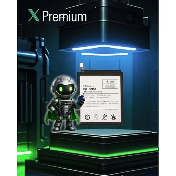 Xpremium ​​Xiaomi Mi 5s Plus BM37 Batarya Pil – Süper Yüksek Kalite 3700 mAh - 3