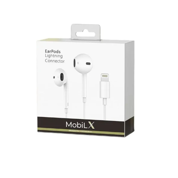 MobiLX iPhone Lightning Kablolu Kulaklık – Orijinal Ses, Mikrofonlu, Tak-Çalıştır - 2