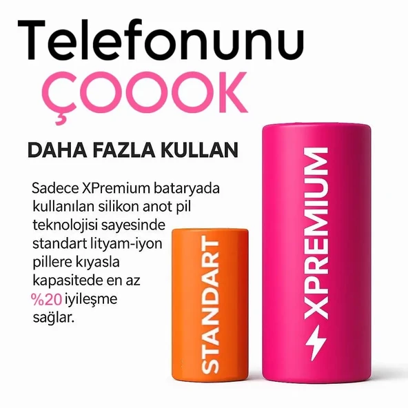 Xpremium Samsung A02s / A03 / A03s Uyumlu Batarya Pil Süper Yüksek Kalite 5000 mAh - 2