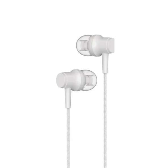 MobiLX ME-03 Beyaz Kablolu Kulak İçi Kulaklık – Aux Girişli, Extra Bass, Tüm Telefon ve Cihazlarla Uyumlu - 4