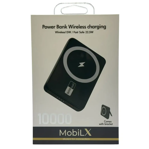 Mobilx 10000 mAh Fast 22.5W + 15W Kablosuz Hızlı Şarj Powerbank - 1