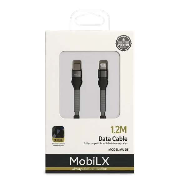 MobiLX iOS Uyumlu Lightning Şarj Kablosu – 1.2 Metre | Model: MU-05 - 2