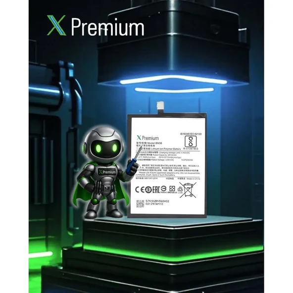 ​​Xpremium Xiaomi Mi A2 BN36 Batarya Pil Süper Yüksek Kalite 2910 mAh - 3