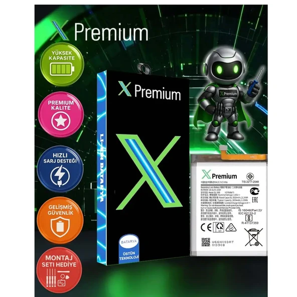 Xpremium Samsung A01 SM-A015 Batarya Pil Süper Yüksek Kalite 3000 mAh - 1