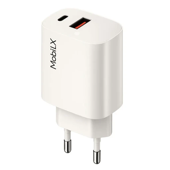 MobiLX 38W Hızlı Şarj Başlığı – PD20W + QC18W | Model: M-06 - 2