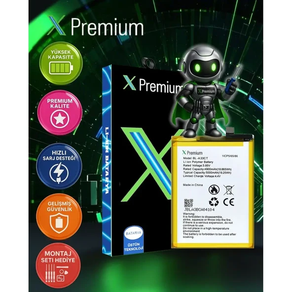 ​​Xpremium General Mobile GM 22 Batarya Pil Süper Yüksek Kalite 4900 mAh - 1
