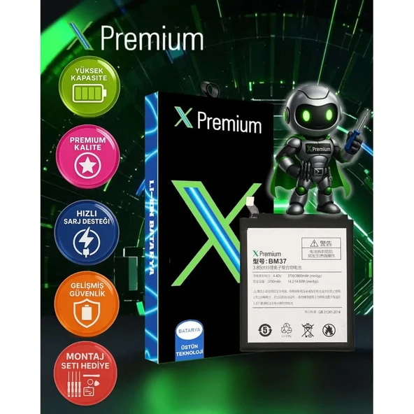 Xpremium ​​Xiaomi Mi 5s Plus BM37 Batarya Pil – Süper Yüksek Kalite 3700 mAh - 1