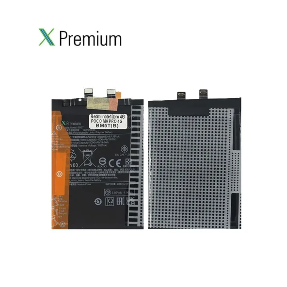 Xpremium Xiaomi Redmi Note 13 Pro (BM5T) Batarya – 5000 mAh Süper Yüksek Kapasiteli Güçlendirilmiş Pil - 3