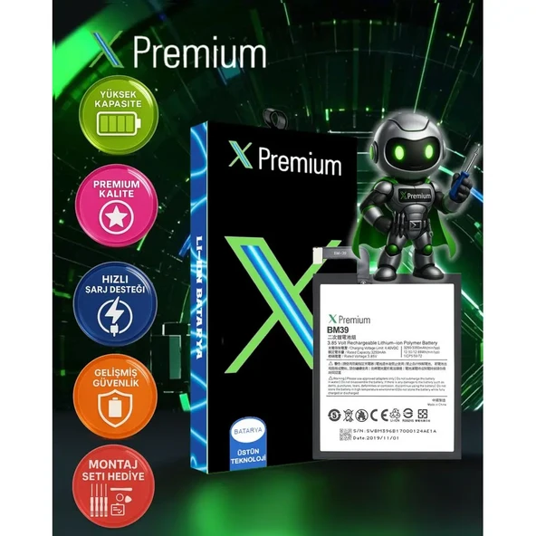 Xpremium Xiaomi Mi 8 BM3E Batarya Pil – Süper Yüksek Kalite 3300 mAh - 1