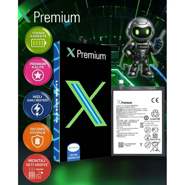 ​Xpremium Huawei Y5 2018 / Y5 2019 / Y6 2019 / Honor 8A / P9 Lite Mini Batarya Pil Süper Yüksek Kalite HB405979ECW - 1