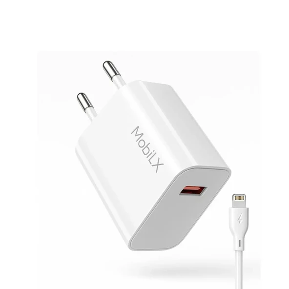 MobiLX M-01 iPhone 11–14 Pro Max Uyumlu 2.1A USB Şarj Adaptörü + Lightning Kablo - 4