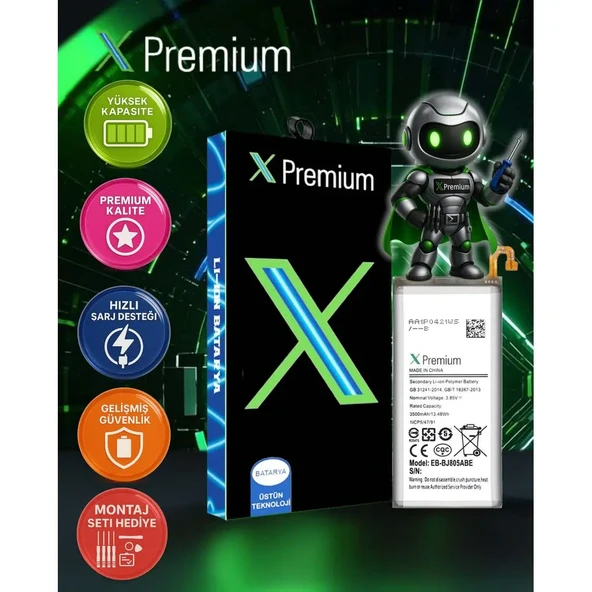 Xpremium Samsung M10 SM-M105 Batarya Pil Süper Yüksek Kalite 3300 mAh - 1