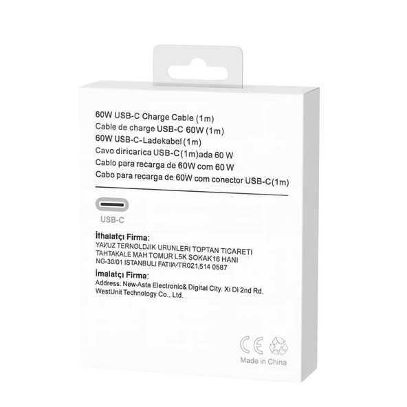 MobiLX 60W Type-C to Type-C Örgülü Şarj ve Data Kablosu (1m) – iPhone & Android Uyumlu - 3