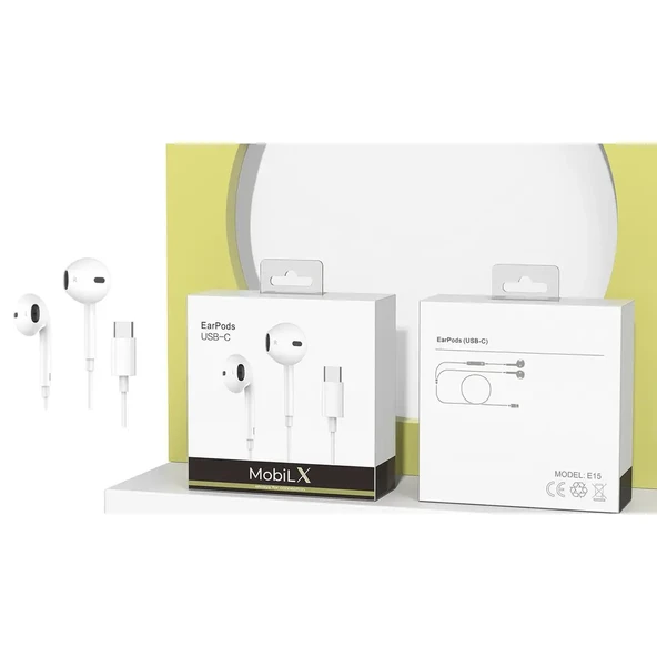 MobiLX iPhone 15/16 Type-C Kablolu Kulaklık – Orijinal Ses, Mikrofonlu, Tak-Çalıştır - 4