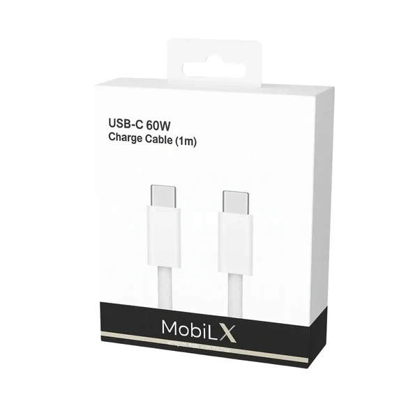 MobiLX 60W Type-C to Type-C Örgülü Şarj ve Data Kablosu (1m) – iPhone & Android Uyumlu - 2