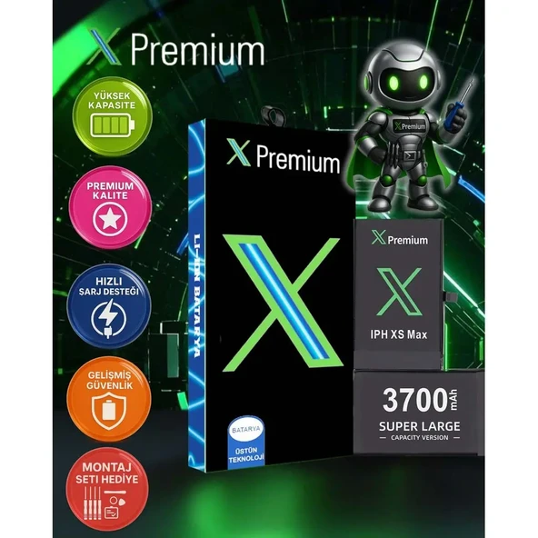 Xpremium iPhone XR Batarya Pil Süper Yüksek Kapasiteli Güçlendirilmiş 3590 mAh - 1