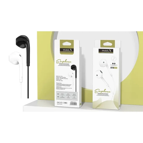 MobiLX ME-02 Beyaz Spor Kulak İçi Kulaklık – Aux Girişli, HD Ses Kalitesi, Tüm Telefon ve Cihazlarla Uyumlu - 5