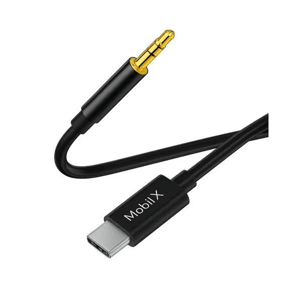 MobiLX Type-C to 3.5mm AUX Ses Kablosu – 1m, Stereo Destekli, Dayanıklı Örgülü Kablo - 4