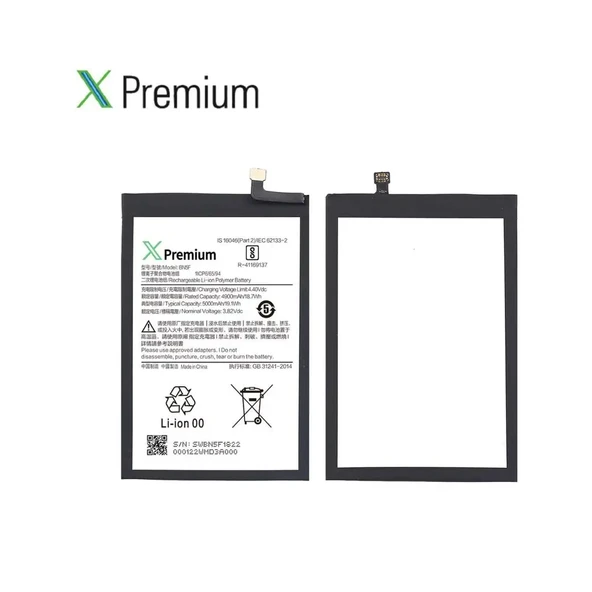 Xpremium Xiaomi Redmi 13C (BN5Q) Batarya – 5000 mAh Süper Yüksek Kapasiteli Güçlendirilmiş Pil - 3