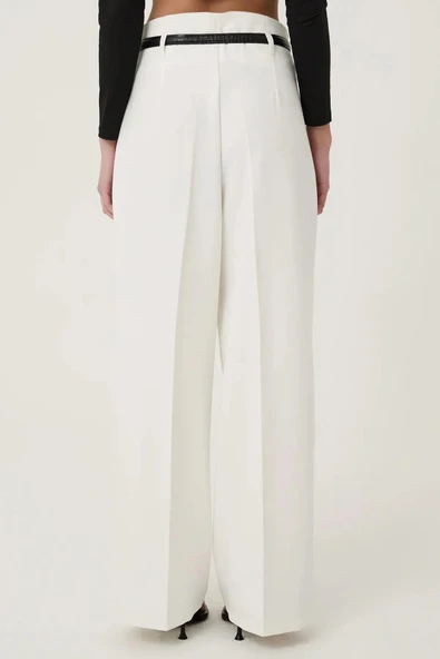 Quzu Kemer Detaylı Kadın Pantolon - 5