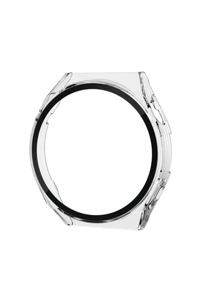 TNR Huawei Watch GT3 Pro 43mm Dota Camlı Kasa Ekran Koruyucu - Şeffaf - 2