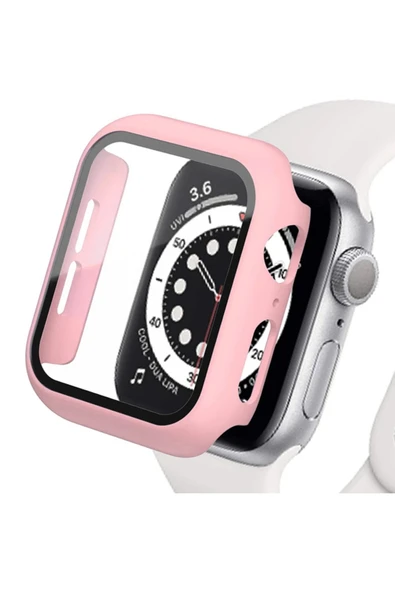 TNR Apple Watch 40mm Camlı Kasa Ekran Koruyucu - Rose Gold
