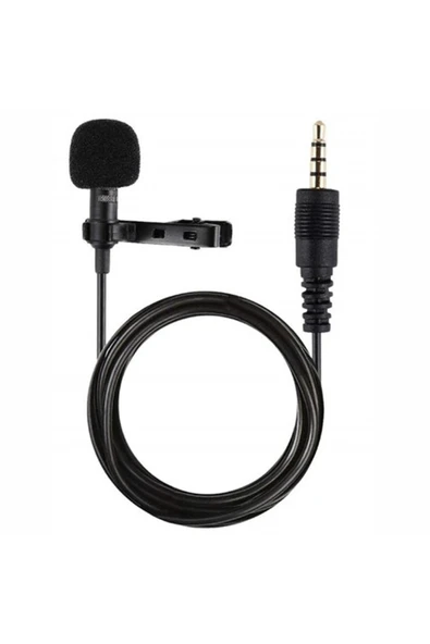 TNR 3.5mm Jak 1.5 Metre Double Mikrofon - Siyah - 1