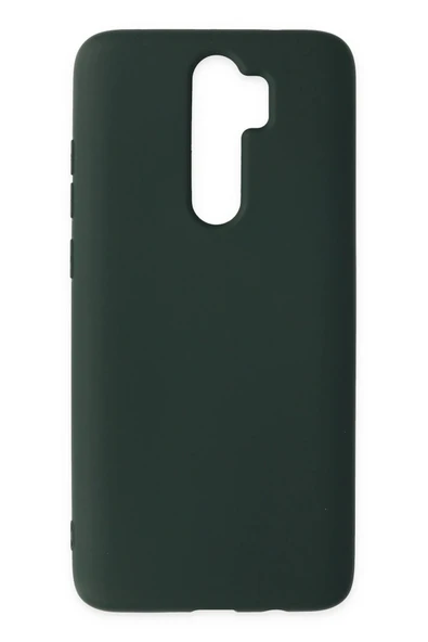 TNR Xiaomi Redmi Note 8 Pro Kılıf Nano içi Kadife Silikon - Koyu Yeşil - 1