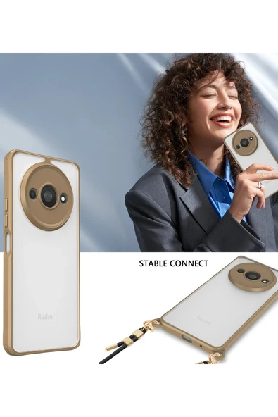 TNR Xiaomi Redmi A3 4G Kılıf Penta Silikon Kılıf - Şeffaf - 3