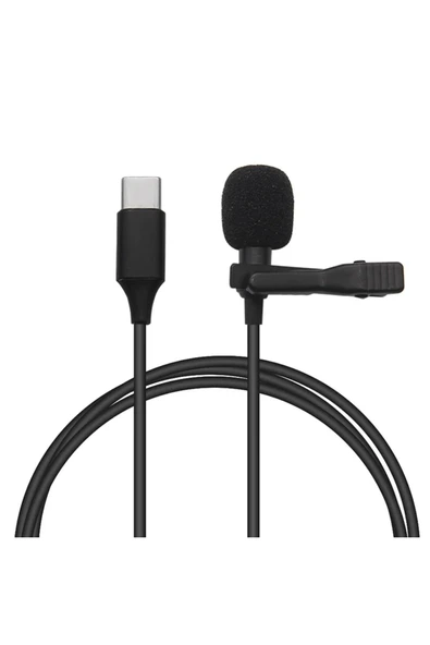 TNR Type-C 2 Metre Double Mikrofon - Siyah - 4