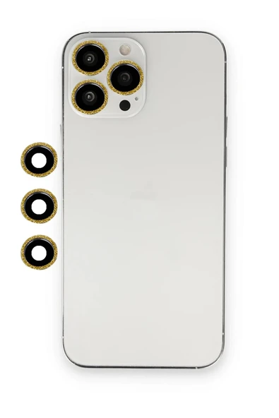 TNR iPhone 13 Pro Max Shine Kamera Lens - Gold