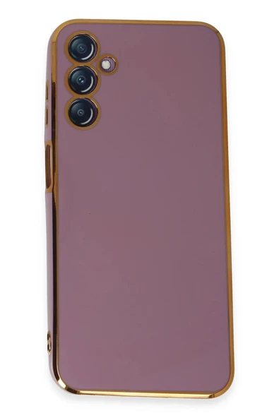 TNR Samsung Galaxy M14 5G Kılıf Volet Silikon - Mor