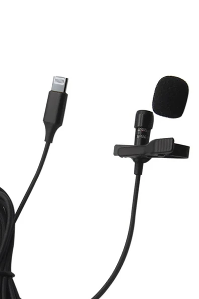 TNR Lightning 2 Metre Double Mikrofon - Siyah - 3