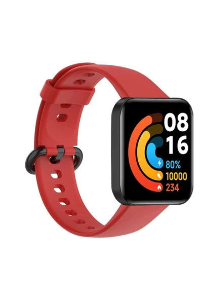 TNR Xiaomi Redmi Watch 2 Klasik Kordon - Kırmızı