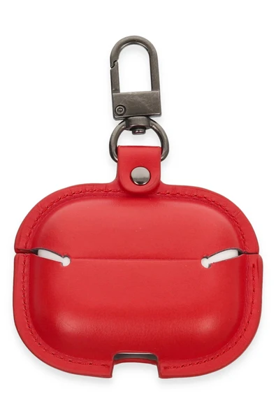 TNR Airpods 3 (3.nesil) Çanta Deri Kılıf - Kırmızı - 2