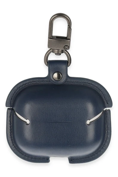 TNR Airpods Pro 2 (2.nesil) Çanta Deri Kılıf - Lacivert - 2