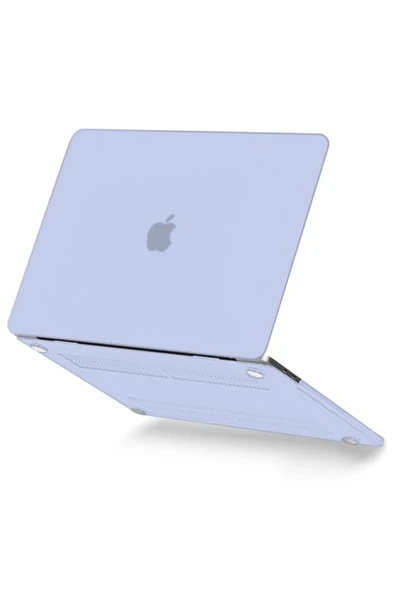 TNR Macbook Pro 13 2020 Macbook Buzlu Kapak - Lila
