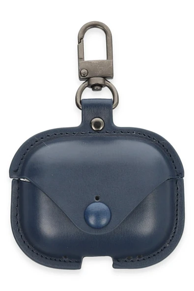 TNR Airpods Pro 2 (2.nesil) Çanta Deri Kılıf - Lacivert