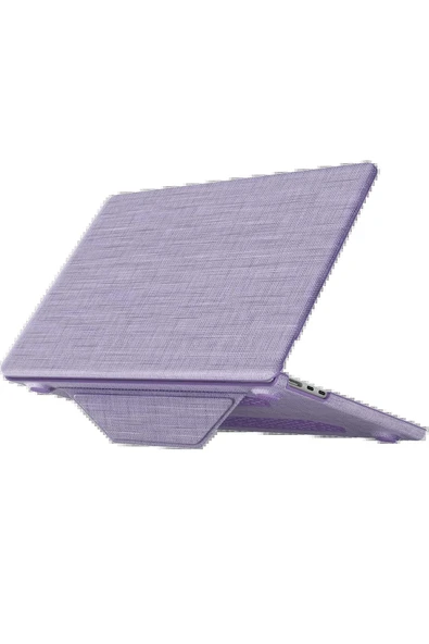 TNR Macbook Pro 13 2020 Macbook Kumaş Kapak - Mor