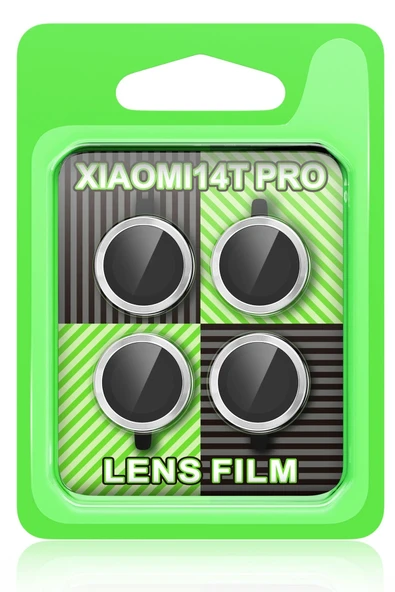 TNR Xiaomi Mi 14T Pro Raze Metal Kamera Lens - Gümüş