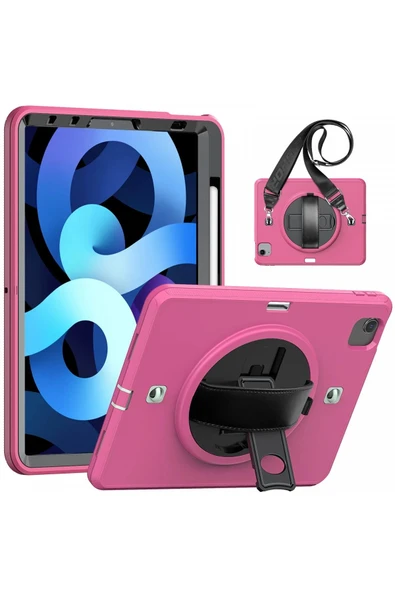 TNR iPad Pro 11 (2020) Kılıf Strap-C Otterbox Tablet Kapak - Pembe