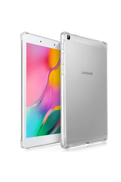 TNR Samsung Galaxy T290 Tab A 8 Kılıf Anti Shock Tablet Silikon - Şeffaf - 1
