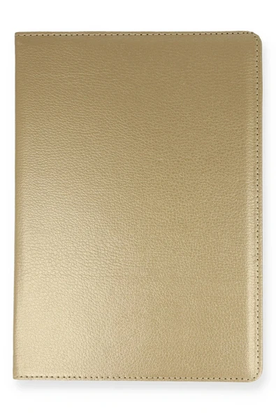 TNR Samsung Galaxy Tab A7 10.4 Kılıf 360 Tablet Deri Kılıf - Gold - 3