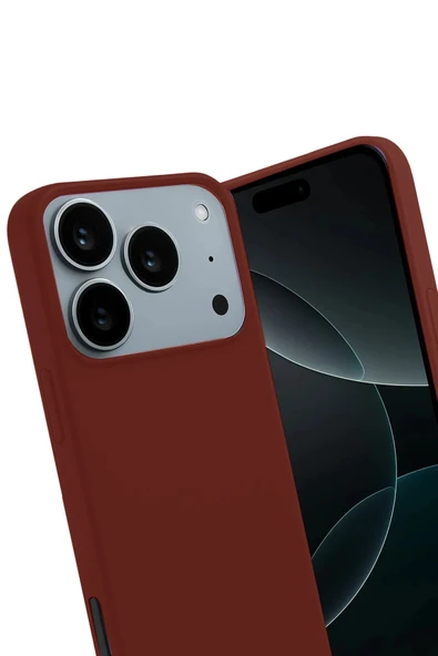 TNR Apple iPhone 17 Pro Max First Silikon - Bordo - 2