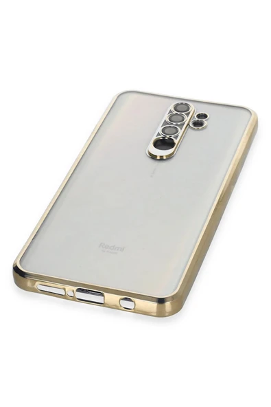 TNR Xiaomi Redmi Note 8 Pro Kılıf Lensli Silikon - Gold - 4